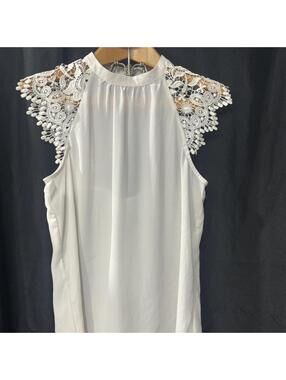 Express White Lace Shoulder Blouse – Women’s Small
